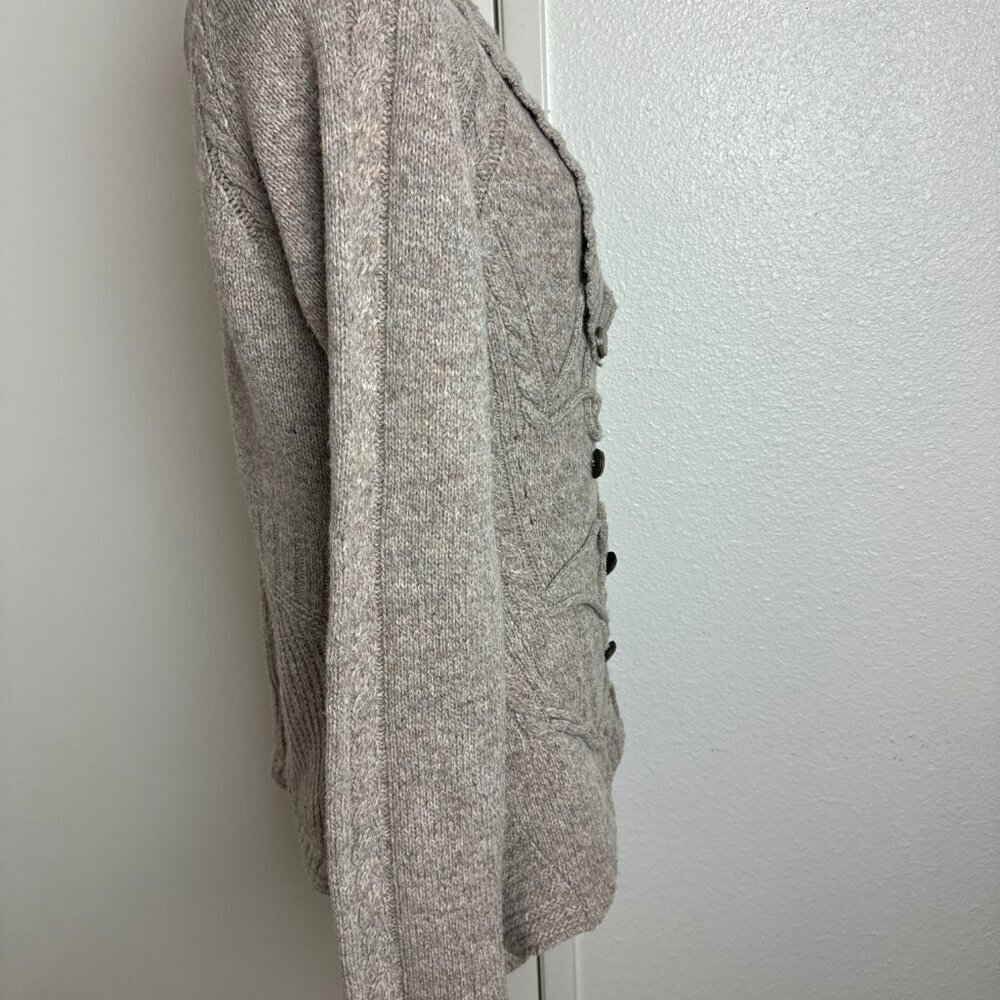 Anthropologie Leifsdottir Buttoned Wool Knit Cardigan Size M - Picture 5 of 13
